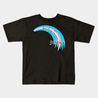 Bending Toward Justice - Trans Edition Kids T-Shirt